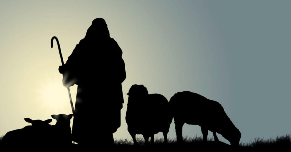 Imagem destacada do site louvare.com, referente ao post: Devocional: Tendo o senhor como nosso pastor - Uma jornada de confiança e esperança com o Salmo 23